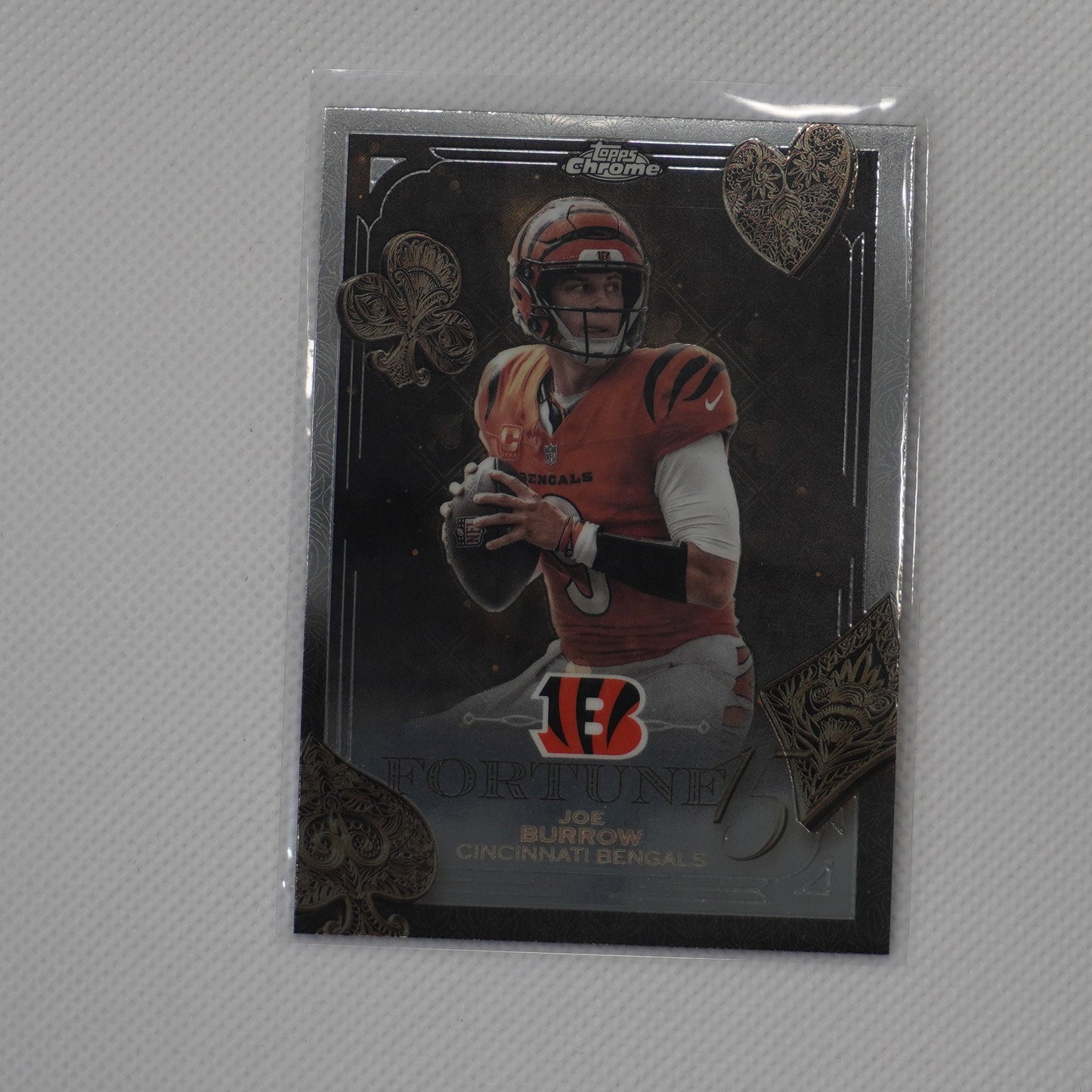 2025 Topps Chrome #F15-5 Joe Burrow Fortune 15 Cincinnati Bengals