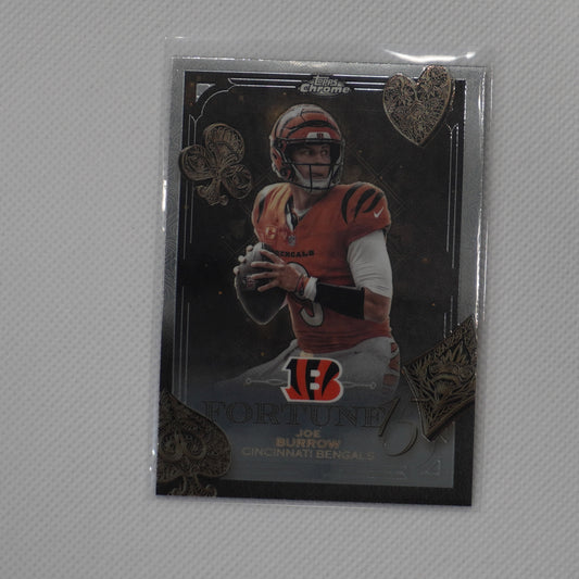 2025 Topps Chrome #F15-5 Joe Burrow Fortune 15 Cincinnati Bengals