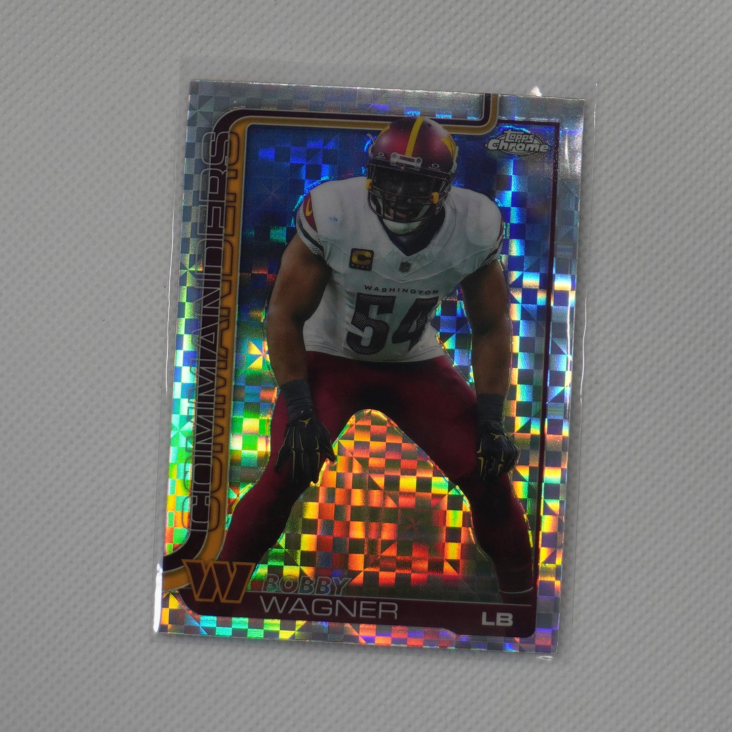 2025 Topps Chrome #299 Bobby Wagner X-Fractor Washington Commanders