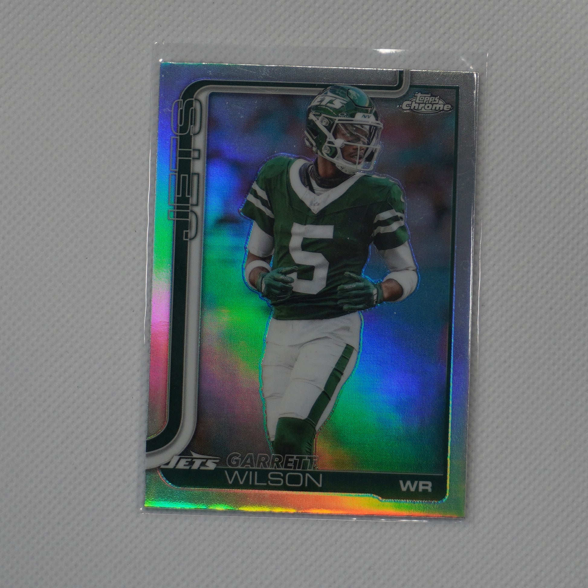 2025 Topps Chrome #235 Garrett Wilson Refractor New York Jets