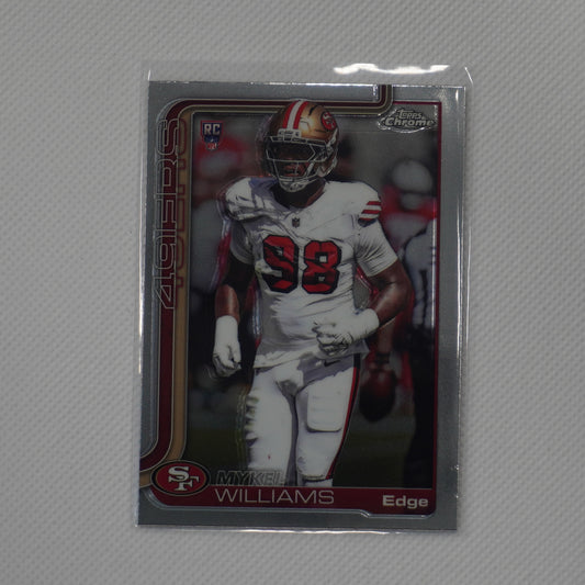 2025 Topps Chrome #352 Mykel Williams San Francisco 49ers RC