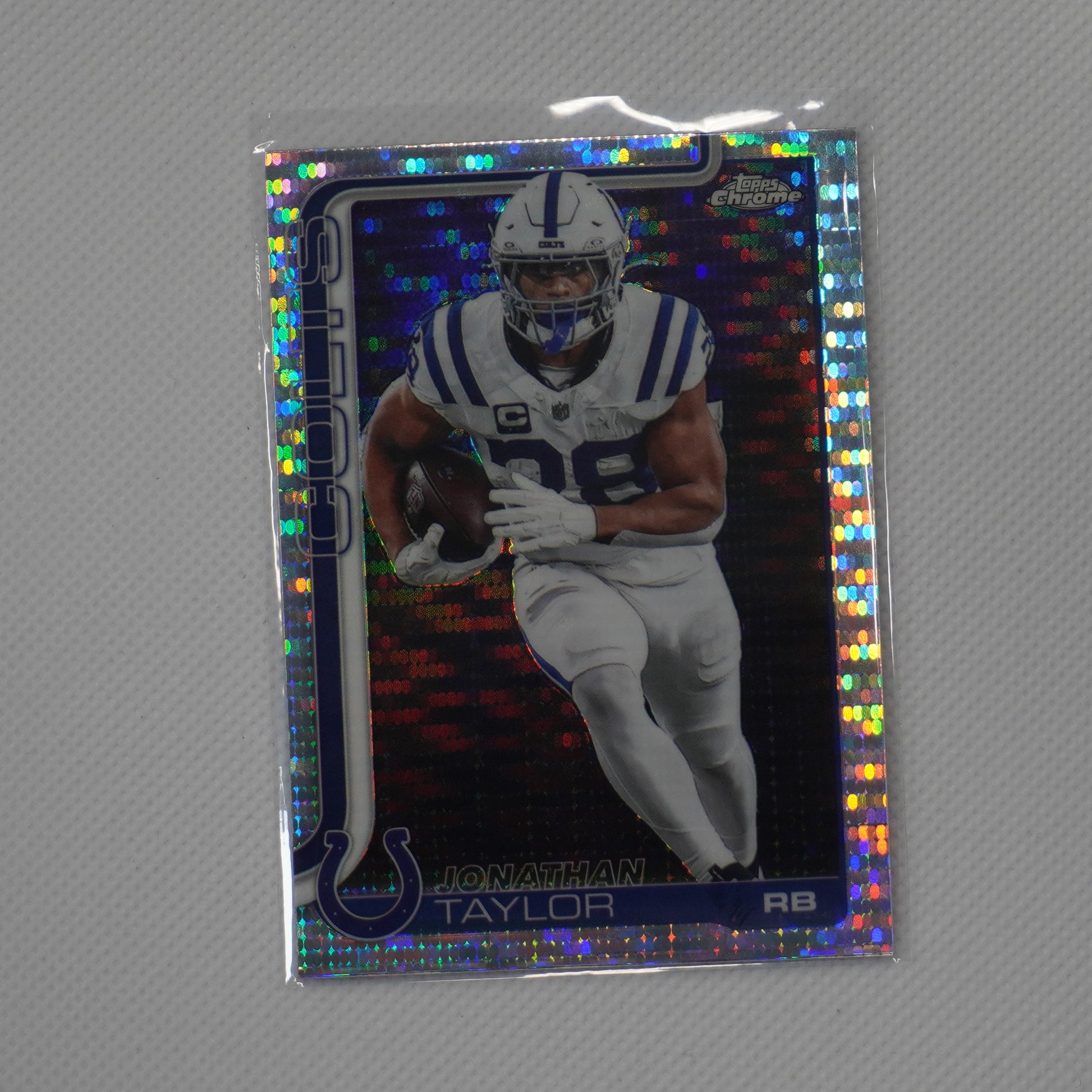 2025 Topps Chrome #130 Jonathan Taylor Pulsar Refractor Indianapolis Colts