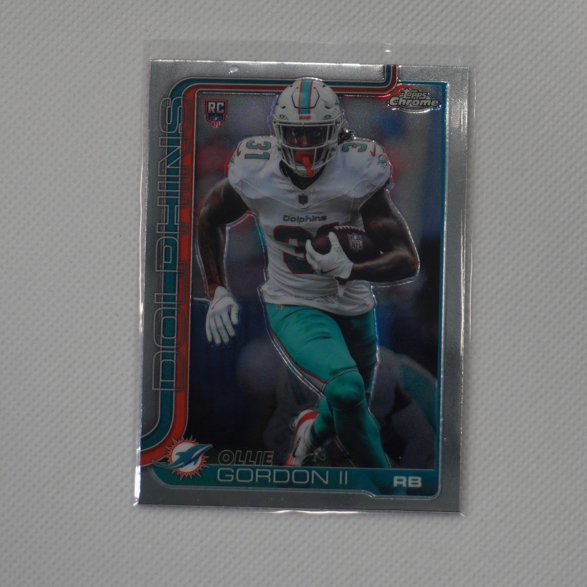 2025 Topps Chrome #327 Ollie Gordon II Miami Dolphins RC