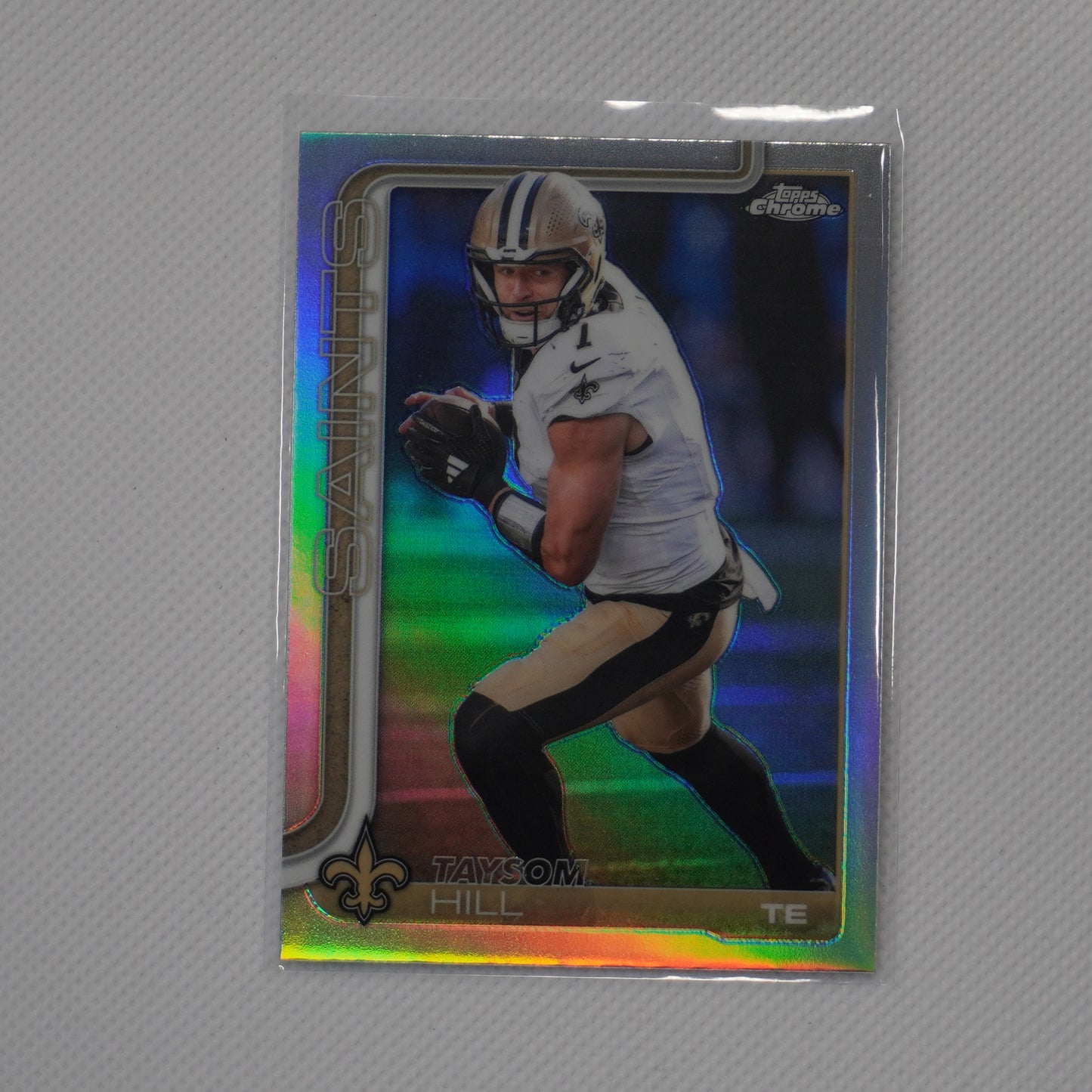 2025 Topps Chrome #222 Taysom Hill Refractor New Orleans Saints