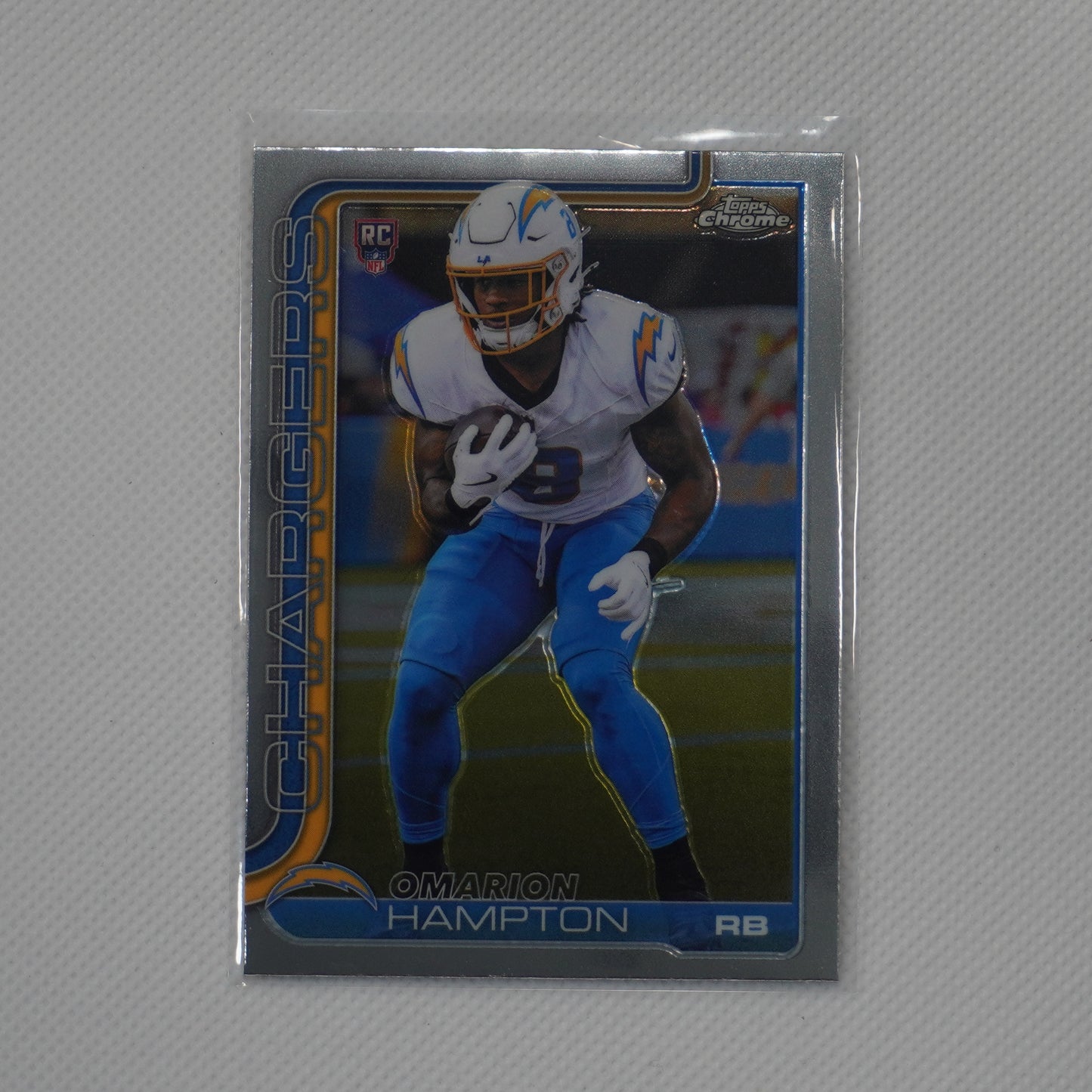 2025 Topps Chrome #324 Omarion Hampton Los Angeles Chargers RC