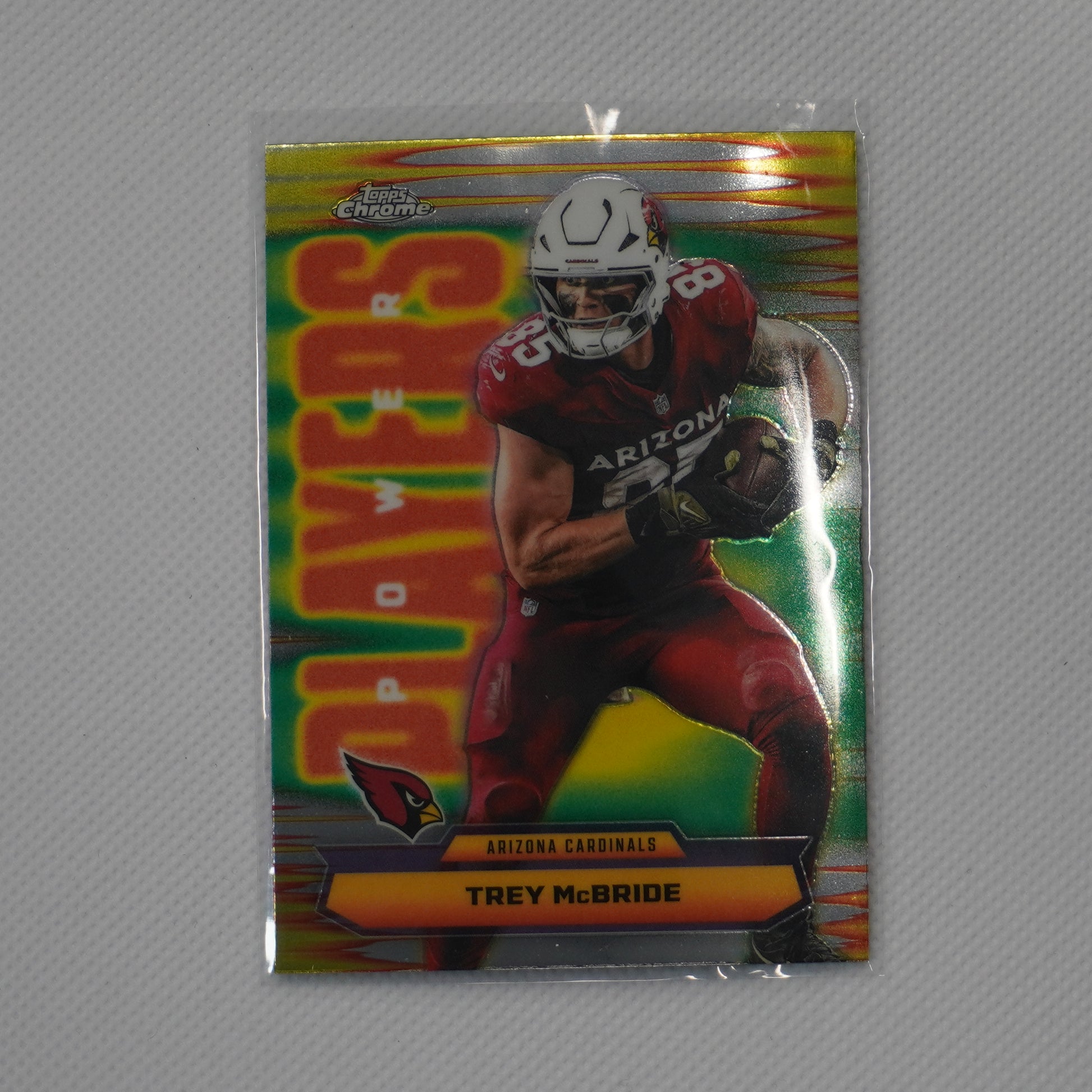 2025 Topps Chrome #PP-32 Trey McBride Power Players Arizona Cardinals