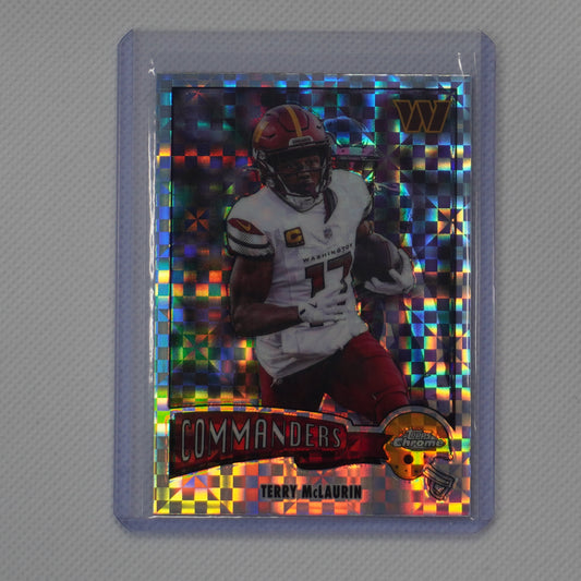 2025 Topps Chrome #1975-35 Terry McLaurin 1975 Topps X-Fractor Commanders