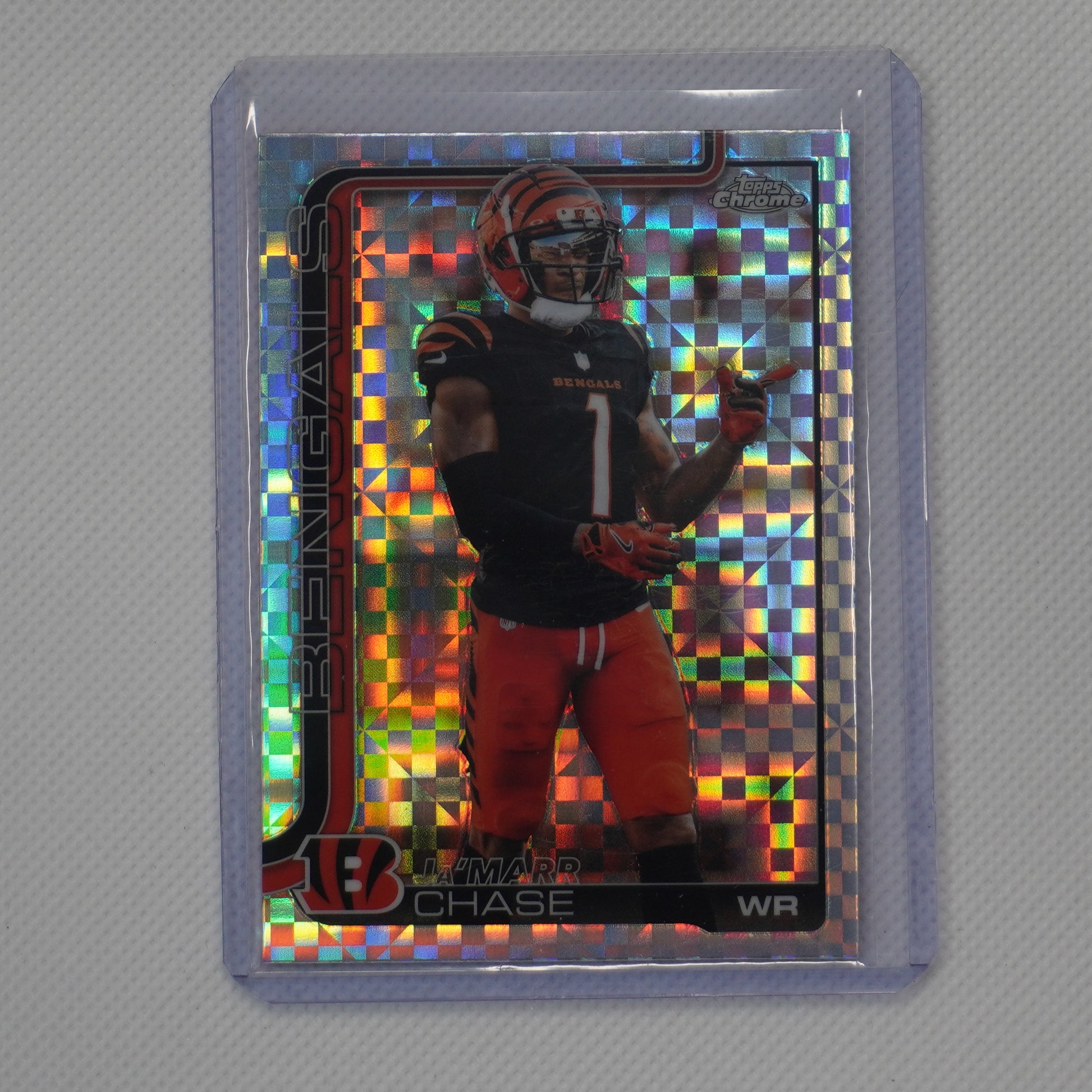 2025 Topps Chrome #58 Ja'Marr Chase X-Fractor Cincinnati Bengals