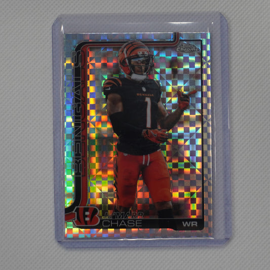 2025 Topps Chrome #58 Ja'Marr Chase X-Fractor Cincinnati Bengals