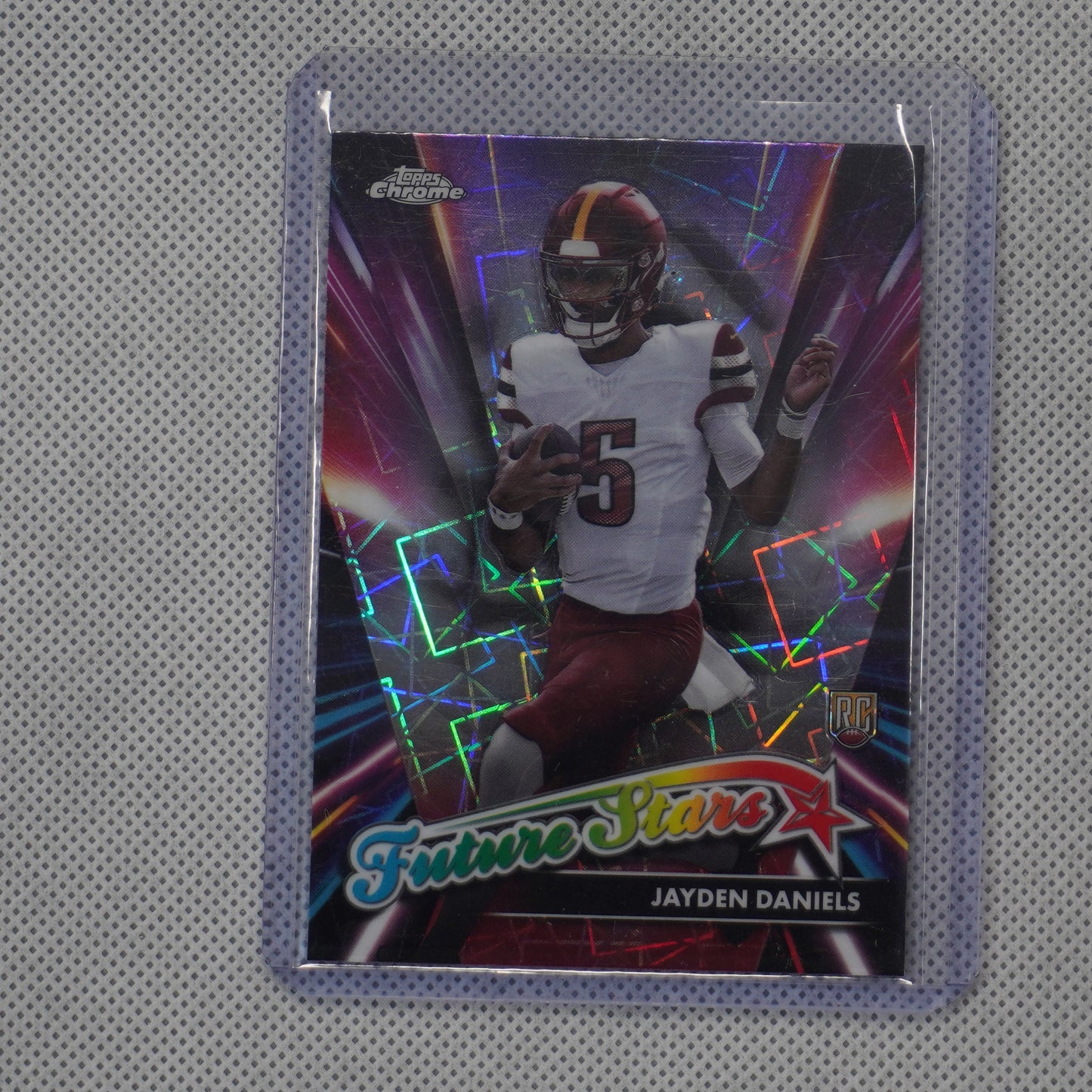2024 Topps Chrome #FS-2 Jayden Daniels Future Stars Lazer Refractor Washington