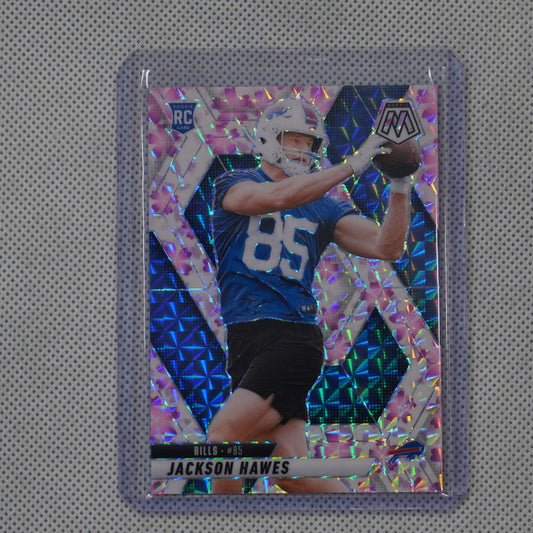 2025 Panini Mosaic #334 Jackson Hawes Mosaic Choice Cherry Blossom #/20 Bills