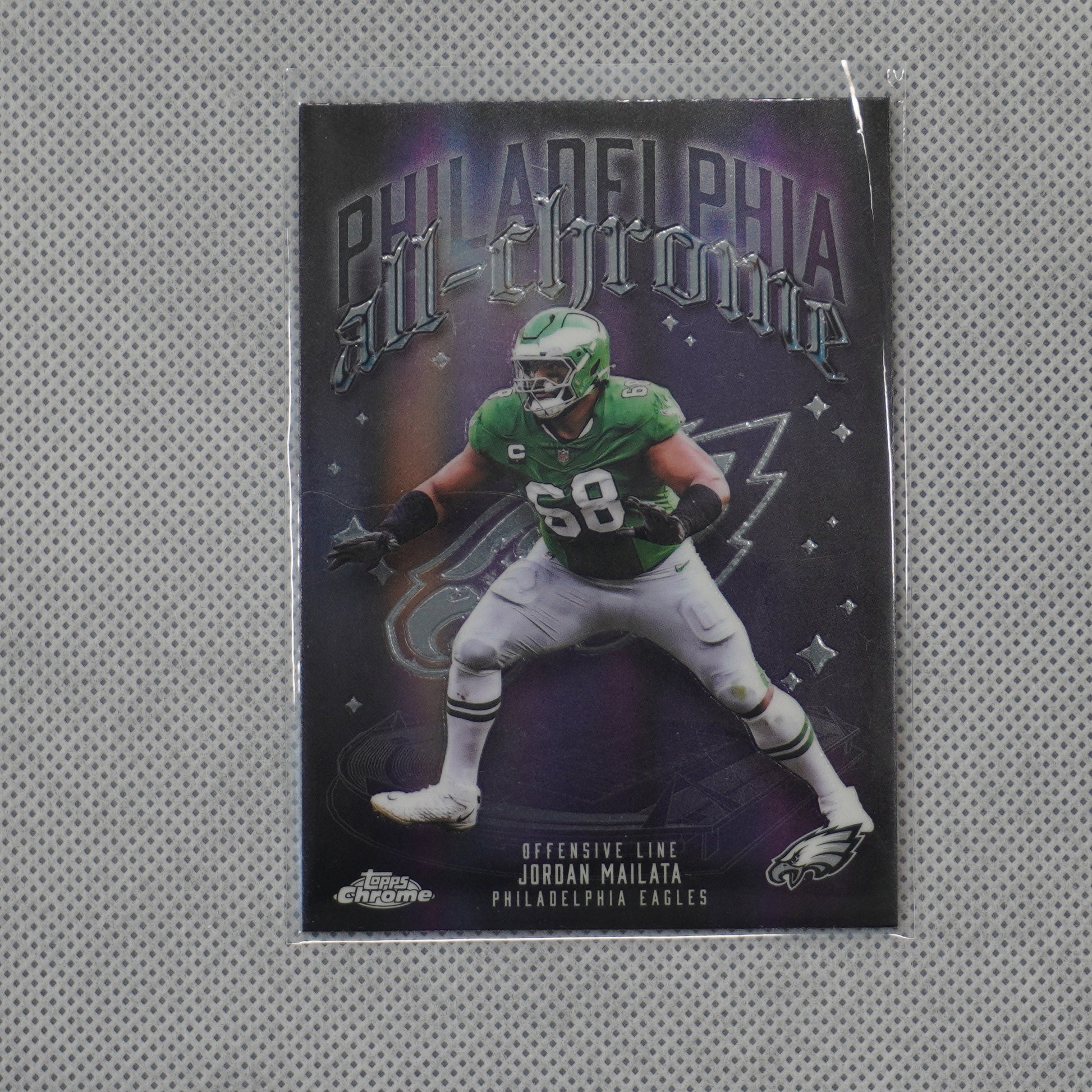 2025 Topps Chrome #ACT-12 Jordan Mailata All Chrome Team Philadelphia Eagles
