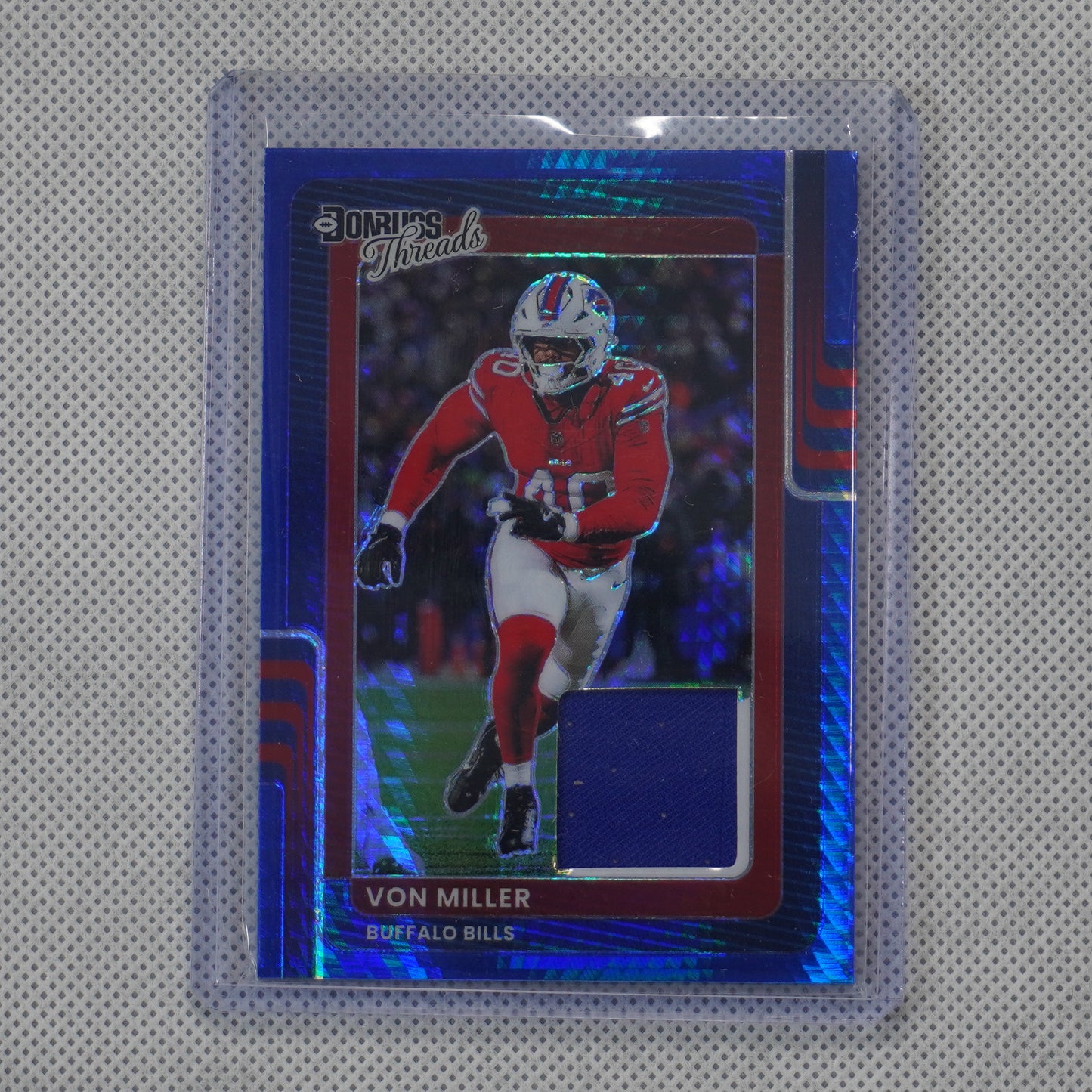 2025 Donruss Optic #DTBH-VMR Von Miller Donruss Threads Blue Hyper Bills