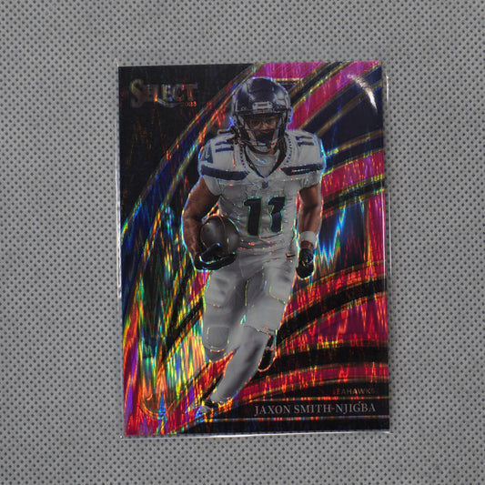 2025 Panini Select #213 Jaxon Smith-Njigba Pink Prizm Shock Seattle Seahawks