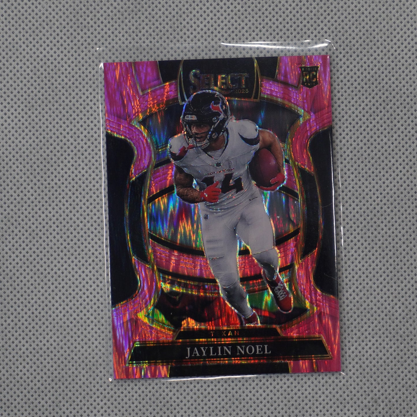 2025 Panini Select #36 Jaylin Noel Pink Prizm Shock Houston Texans RC
