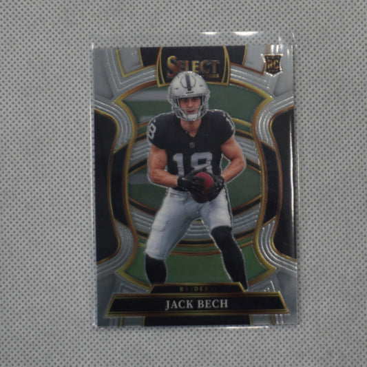 2025 Panini Select #6 Jack Bech Las Vegas Raiders RC