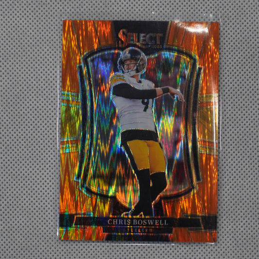 2025 Panini Select #151 Chris Boswell Orange Prizm Shock #/399 Steelers SN