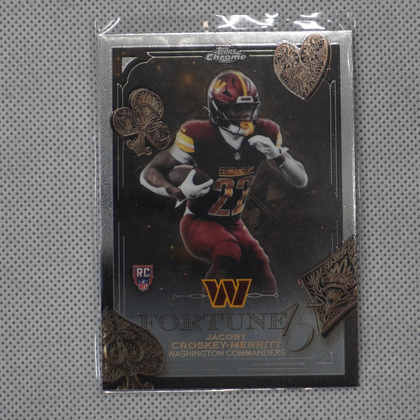 2025 Topps Chrome #F15-29 Jacory Croskey-Merritt Fortune 15