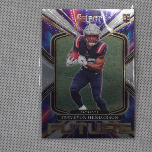 2025 Panini Select #15 TreVeyon Henderson Select Future New England Patriots