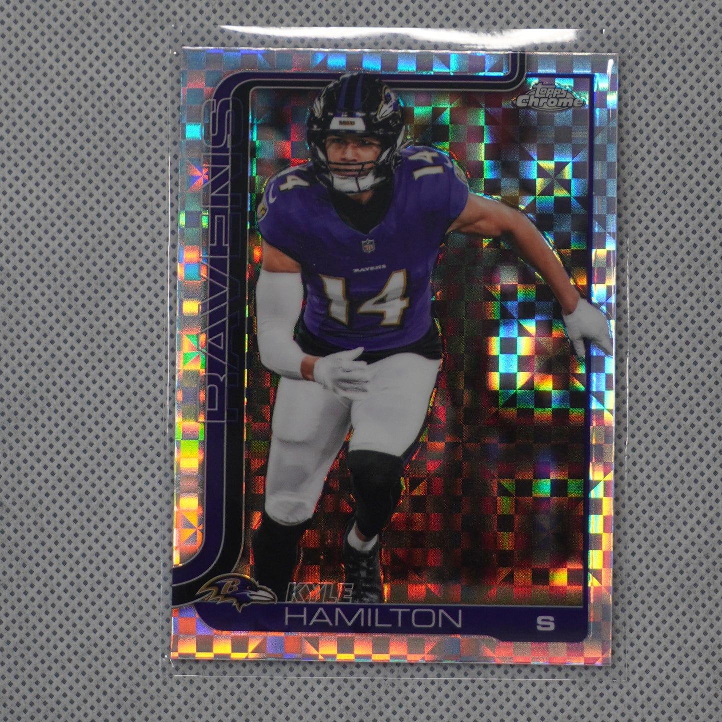 2025 Topps Chrome #29 Kyle Hamilton X-Fractor Baltimore Ravens