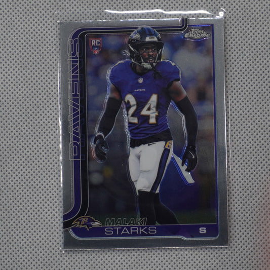 2025 Topps Chrome #347 Malaki Starks Baltimore Ravens RC