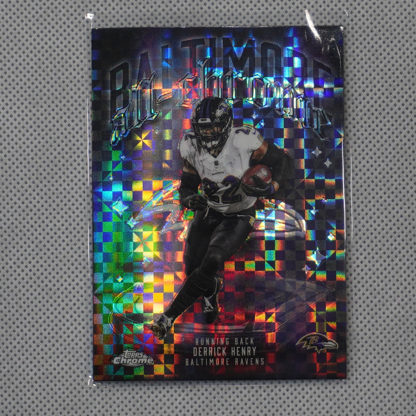 2025 Topps Chrome #ACT-4 Derrick Henry All-Chrome Team X-Fractor Ravens