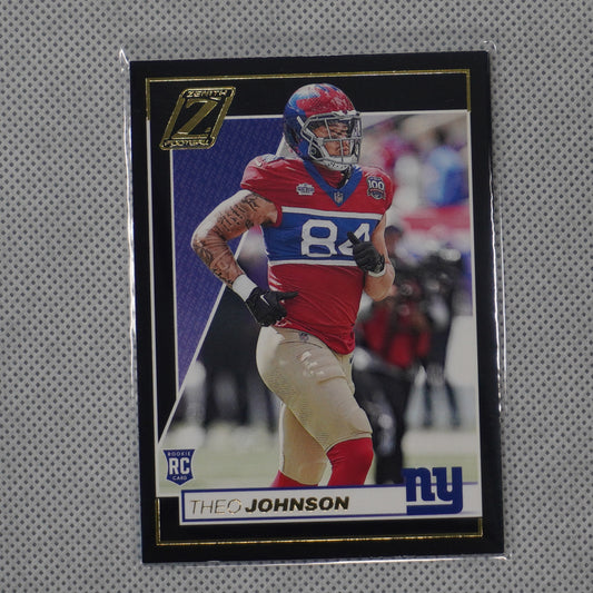 2024 Panini Zenith #191 Theo Johnson Retail New York Giants RC
