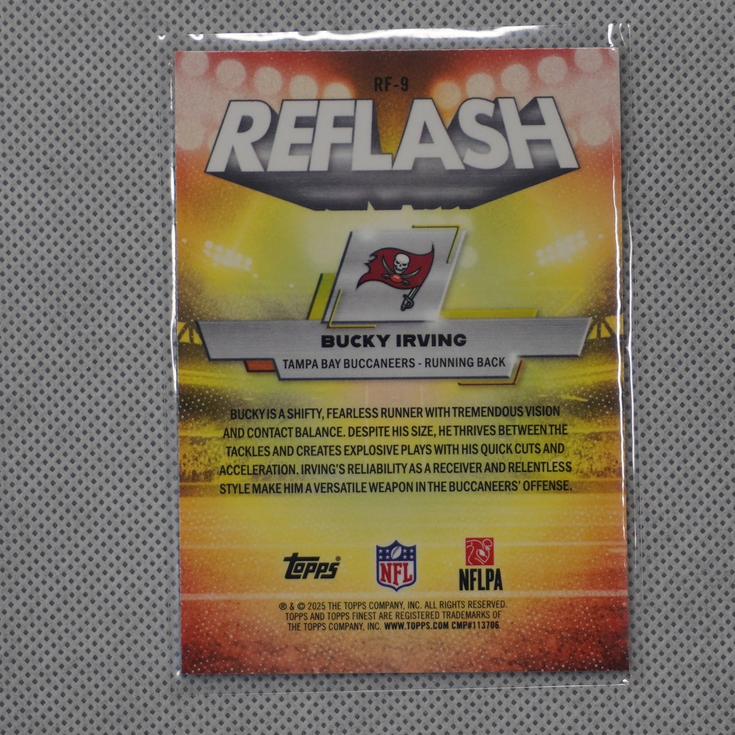 2025 Finest #RF-9 Bucky Irving Reflash Tampa Bay Buccaneers