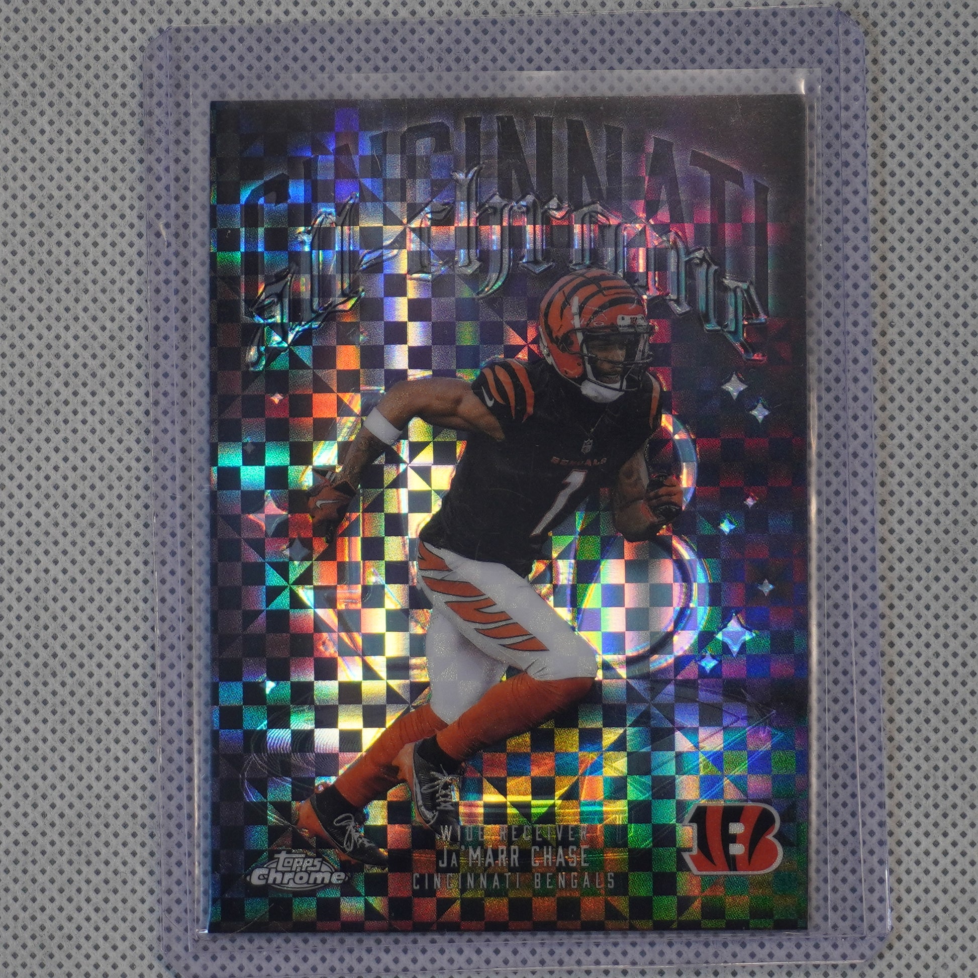2025 Topps Chrome #ACT-5 Ja'Marr Chase All-Chrome Team X-Fractor Cincinnati Bengals