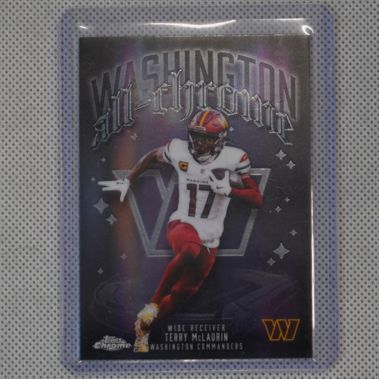 2025 Topps Chrome #ACT-9 Terry McLaurin All Chrome Team Washington Commanders