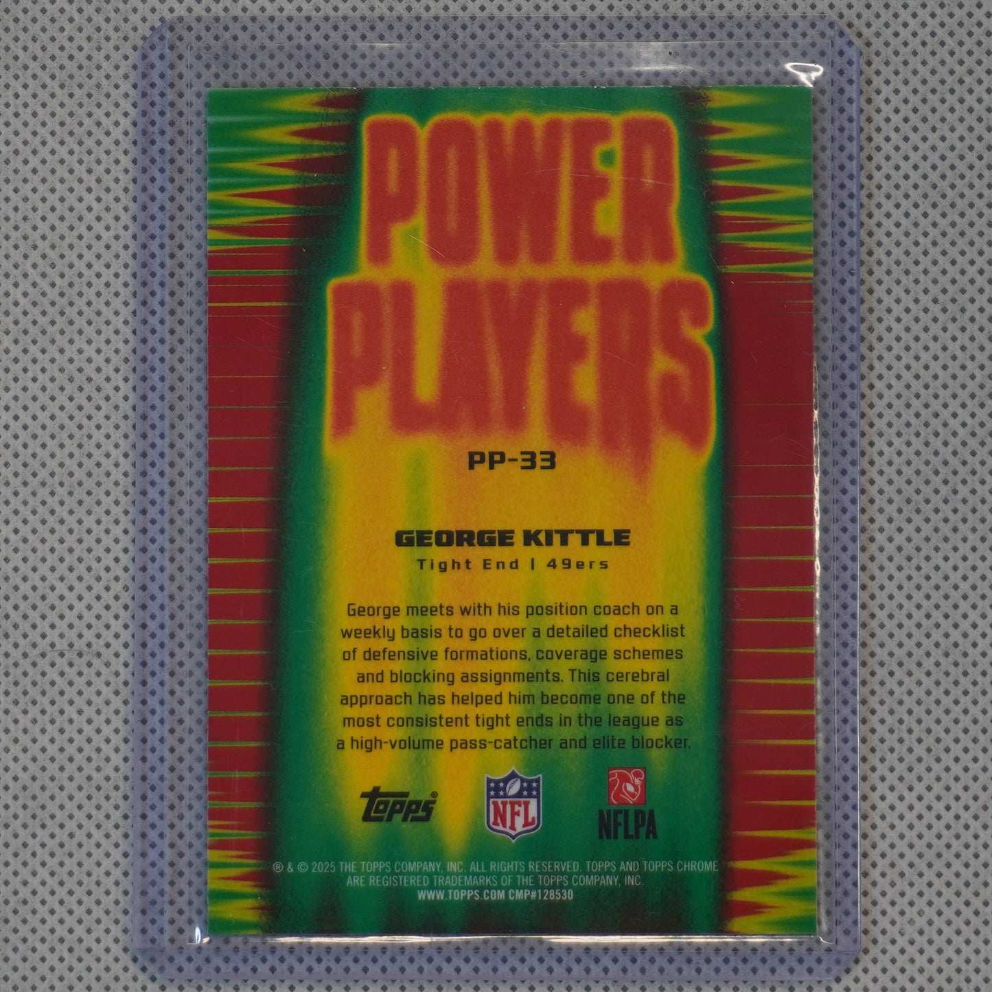 2025 Topps Chrome #PP-33 George Kittle Power Players San Francisco 49ers