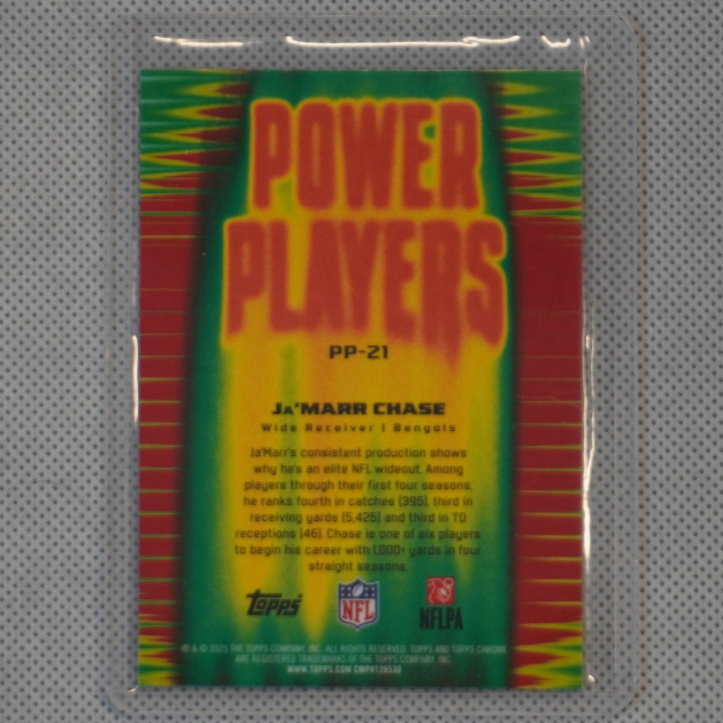 2025 Topps Chrome #PP-21 Ja'Marr Chase Power Players Cincinnati Bengals