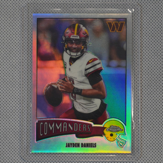 2025 Topps Chrome #1975-34 Jayden Daniels 1975 Topps Refractor Washington Commanders