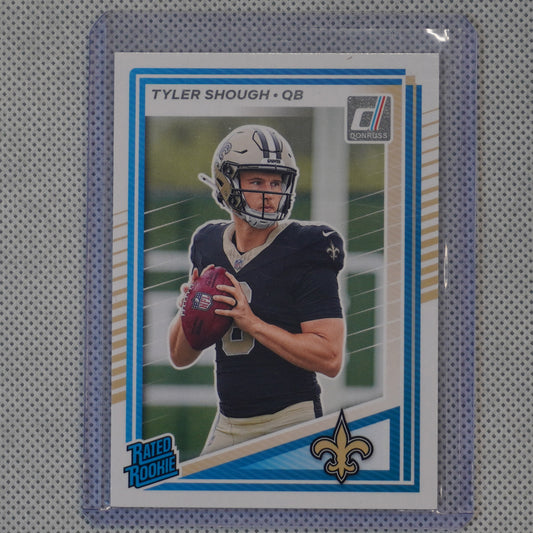 2025 Donruss #304 Tyler Shough Press Proofs Purple New Orleans Saints RC