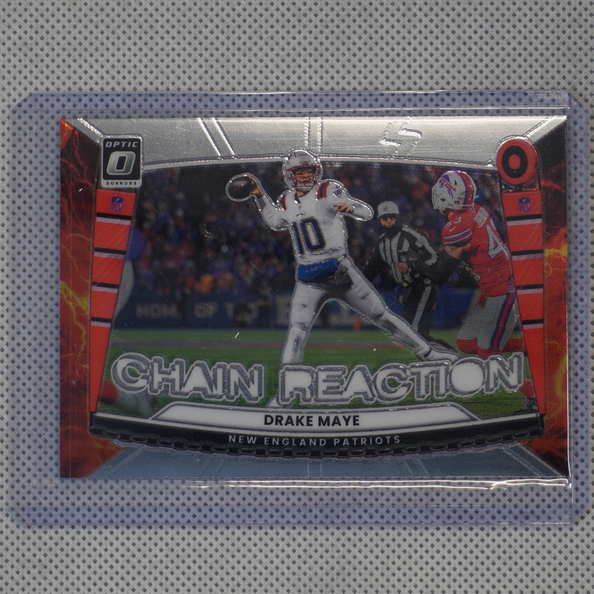 2025 Donruss Optic #9 Drake Maye Chain Reaction New England Patriots