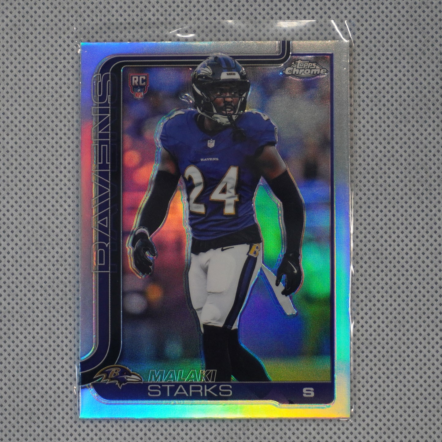 2025 Topps Chrome #347 Malaki Starks Refractor Baltimore Ravens RC