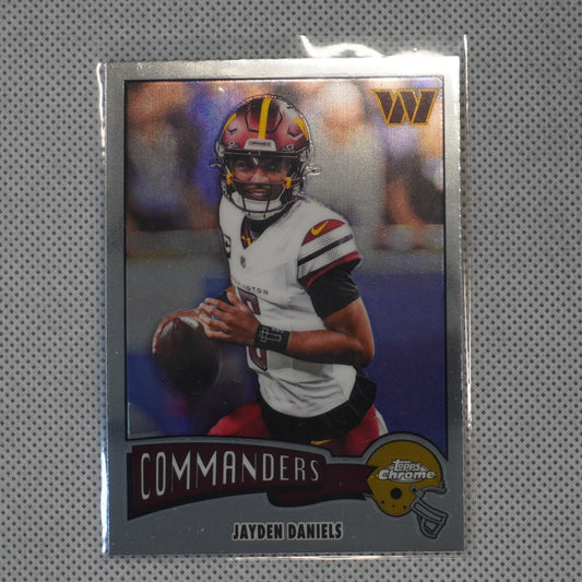 2025 Topps Chrome #1975-34 Jayden Daniels 1975 Topps Washington Commanders
