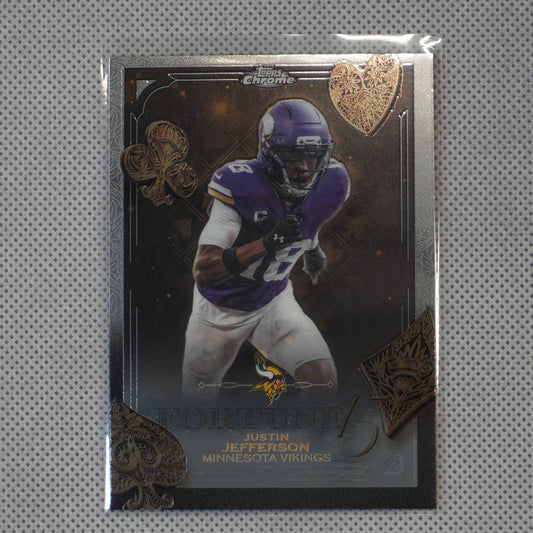 2025 Topps Chrome #F15-4 Justin Jefferson Fortune 15 Minnesota Vikings