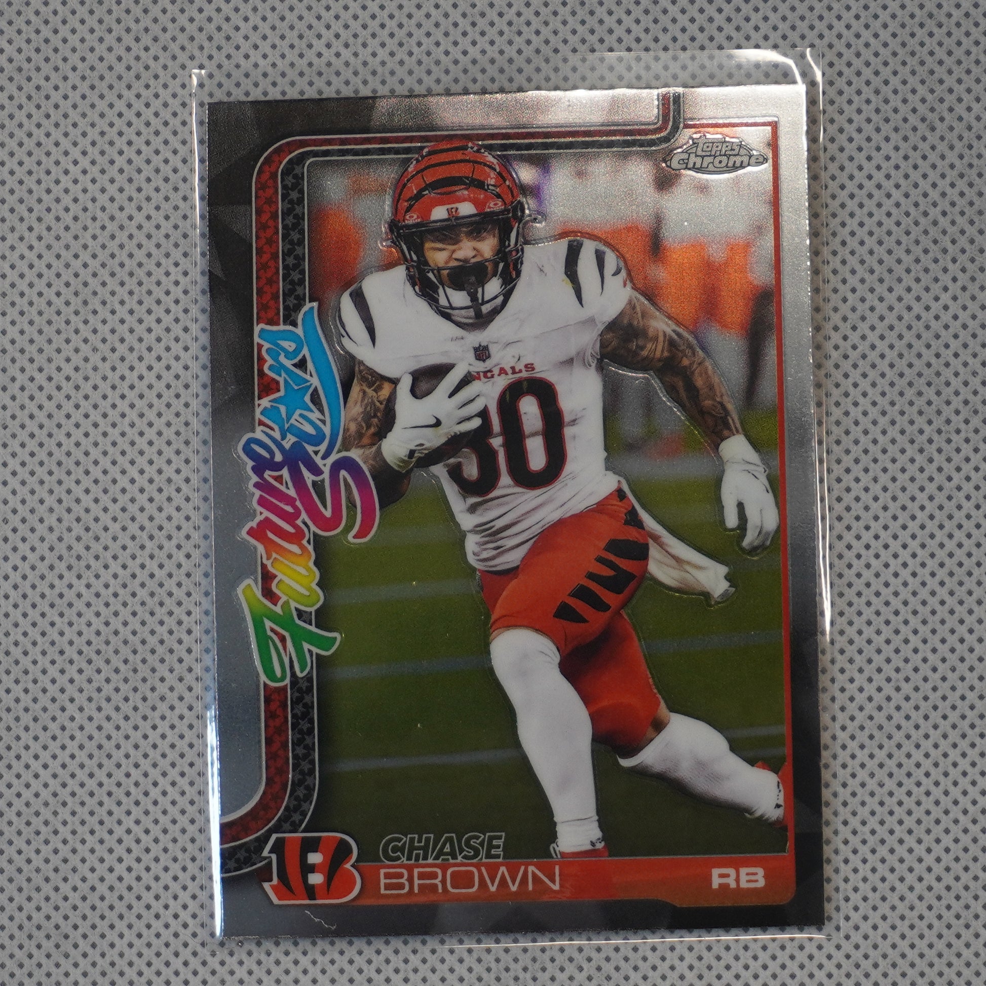 2025 Topps Chrome #FS-13 Chase Brown Future Stars Cincinnati Bengals