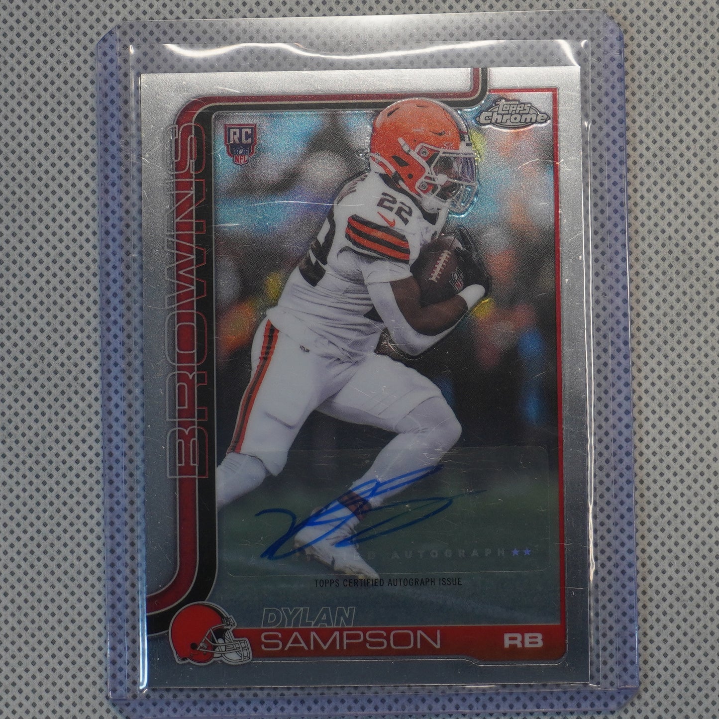 2025 Topps Chrome Sapphire Edition #RA-DSA Dylan Sampson Rookie Autographs Cleveland Browns AU