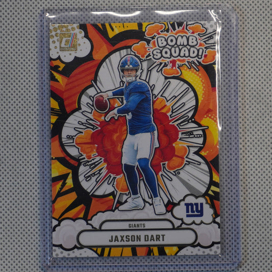 2025 Donruss #BS-JDT Jaxson Dart Bomb Squad New York Giants