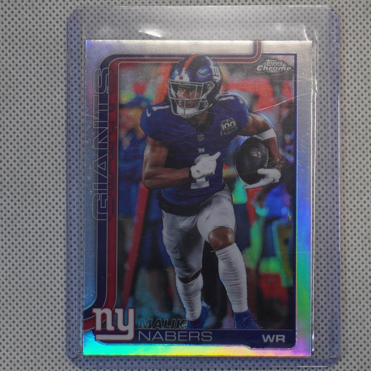 2025 Finest #91 Malik Nabers Refractor New York Giants