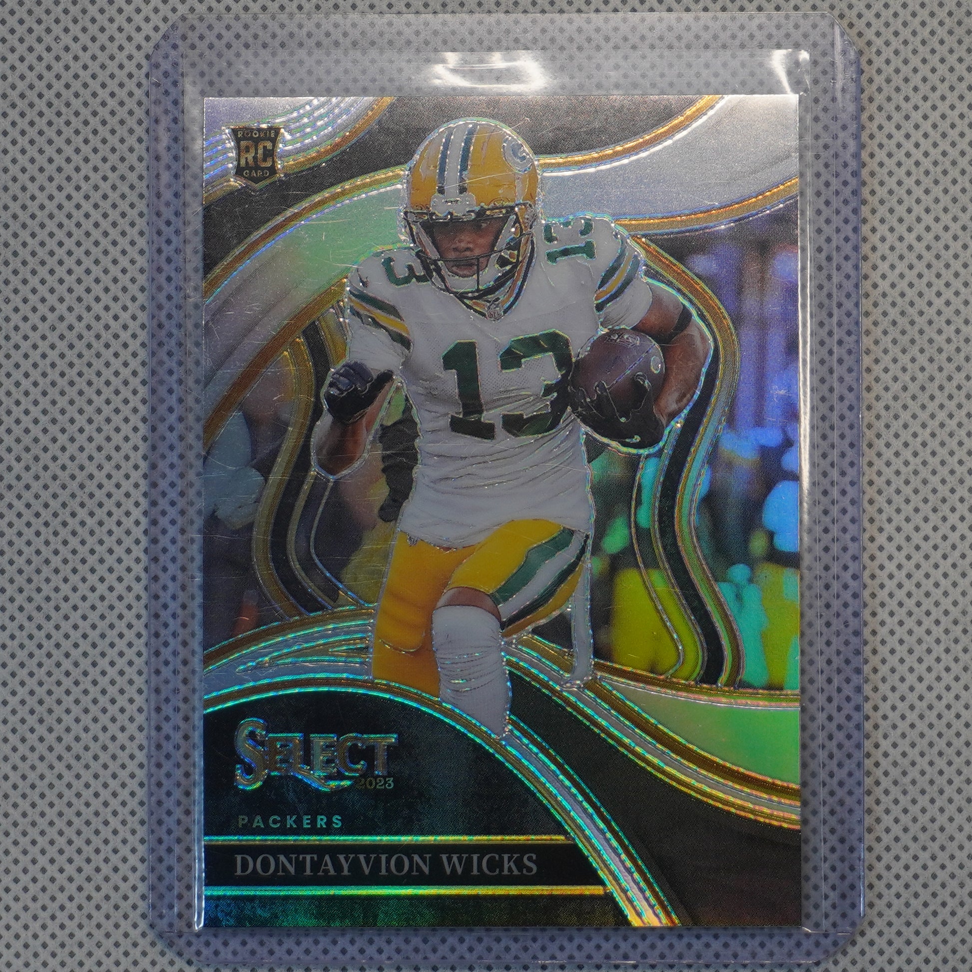 2023 Panini Select #271 Dontayvion Wicks Silver Prizms Green Bay Packers RC