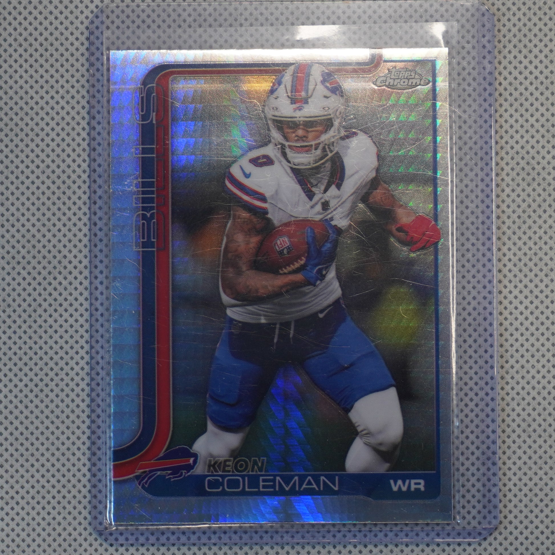 2025 Topps Chrome #30 Keon Coleman Prism Refractor Buffalo Bills