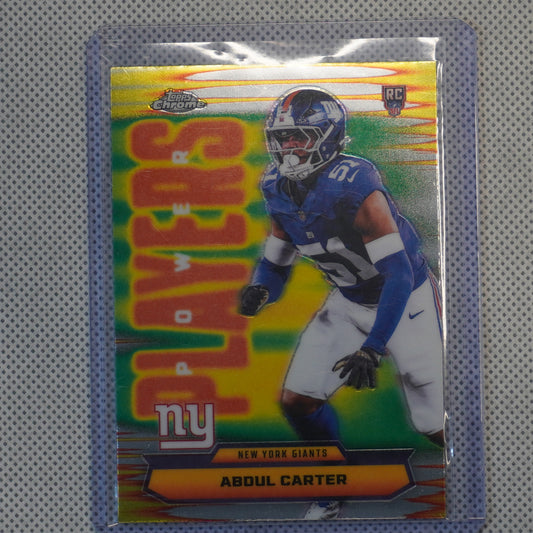 2025 Topps Chrome #PP-40 Abdul Carter Power Players New York Giants