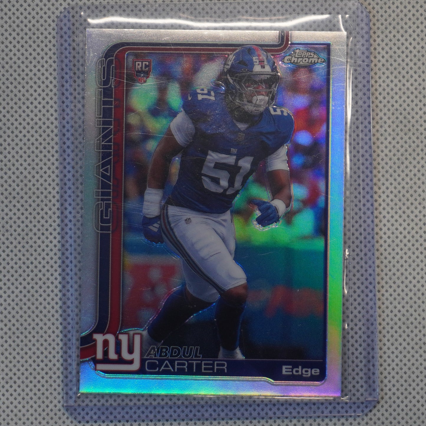 2025 Topps Chrome #350 Abdul Carter Refractor New York Giants RC