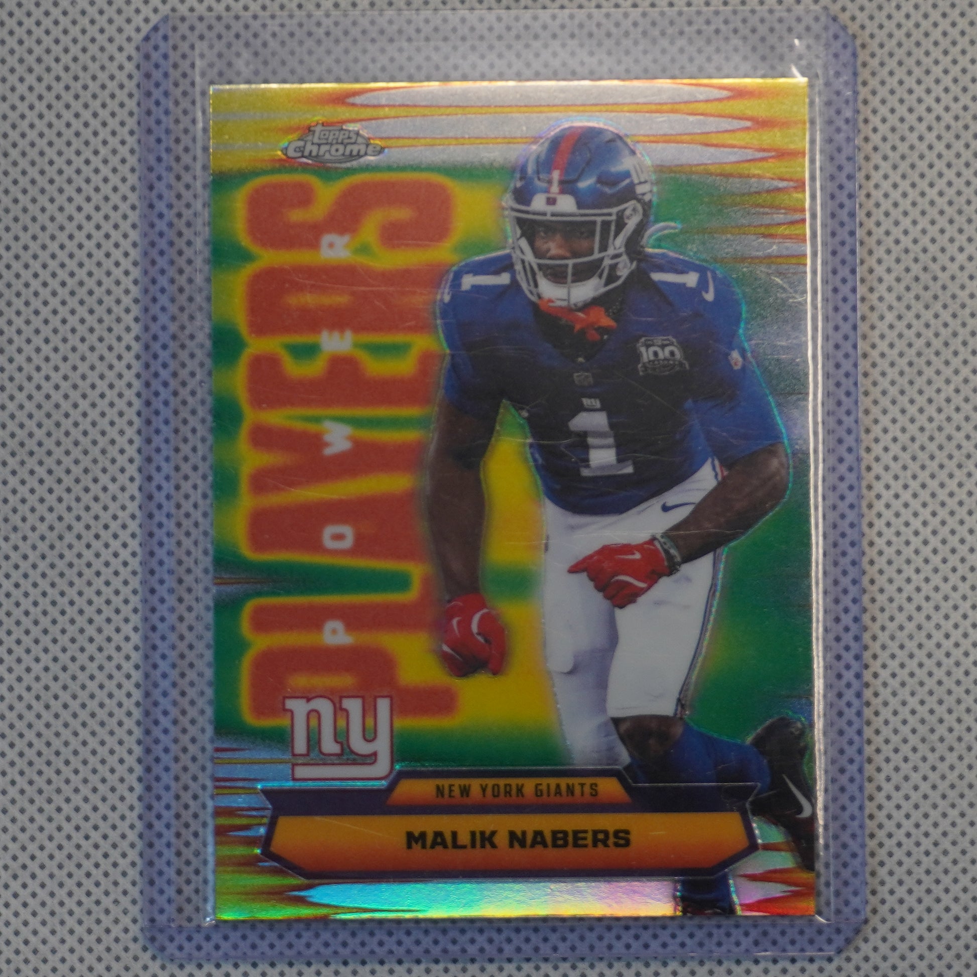 2025 Topps Chrome #PP-25 Malik Nabers Power Players Refractor New York Giants