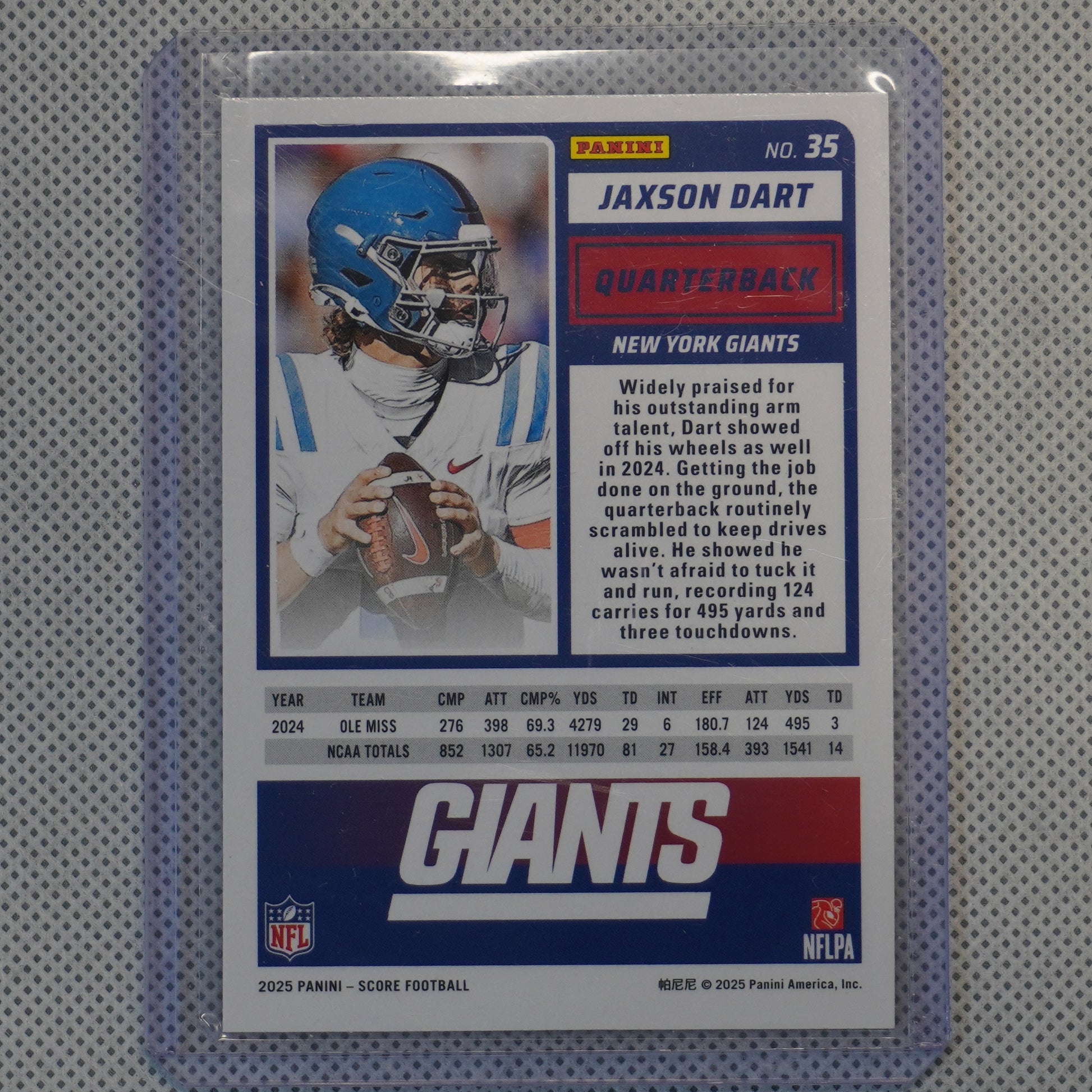2025 Score-A-Treat #35 Jaxson Dart New York Giants RC