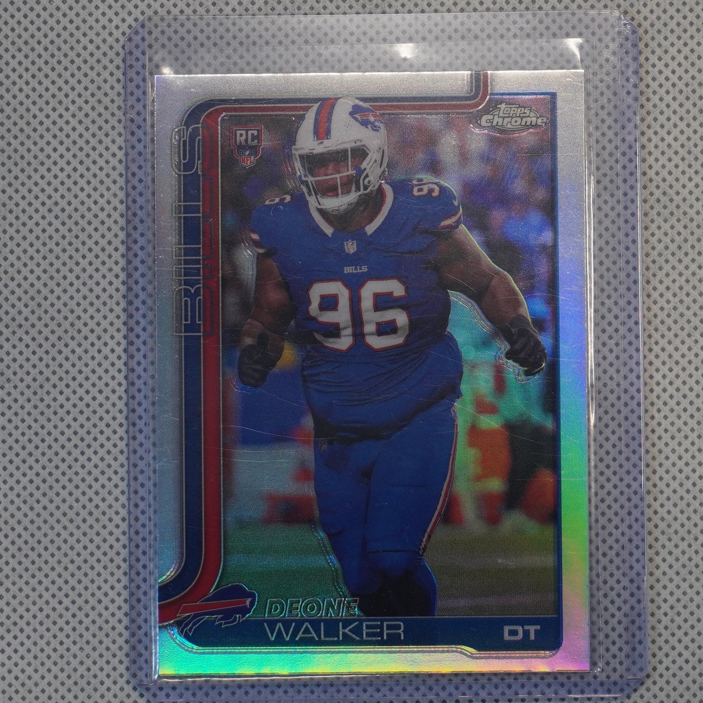 2025 Topps Chrome #360 Deone Walker Refractor Buffalo Bills RC