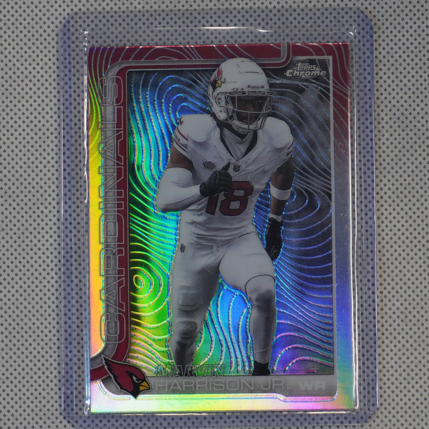 2025 Topps Chrome #1 Marvin Harrison Jr. Etch Refractor Arizona Cardinals